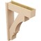 Ekena Millwork 8-in W x 28-in D x 40-in H Balboa Block Rough Cedar Woodgrain TimberThane Outlooker, Primed Tan OUTUR080X28X40BOA44RCPR - alternate 3